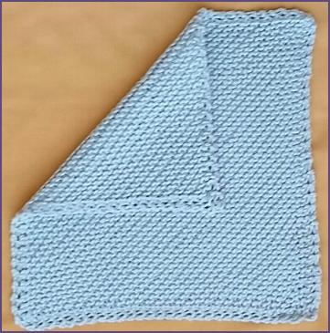 Diagonal garter stitch discount blanket