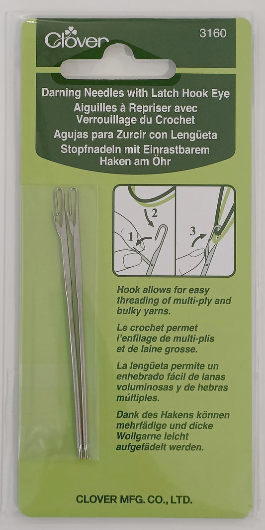 Clover Latch Hook Darning Needles 3160